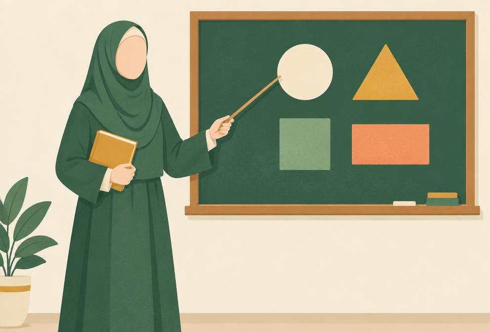 Ilustrasi Guru (wanita)